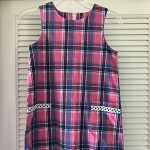Lilly Pulitzer girls plaid shift dress